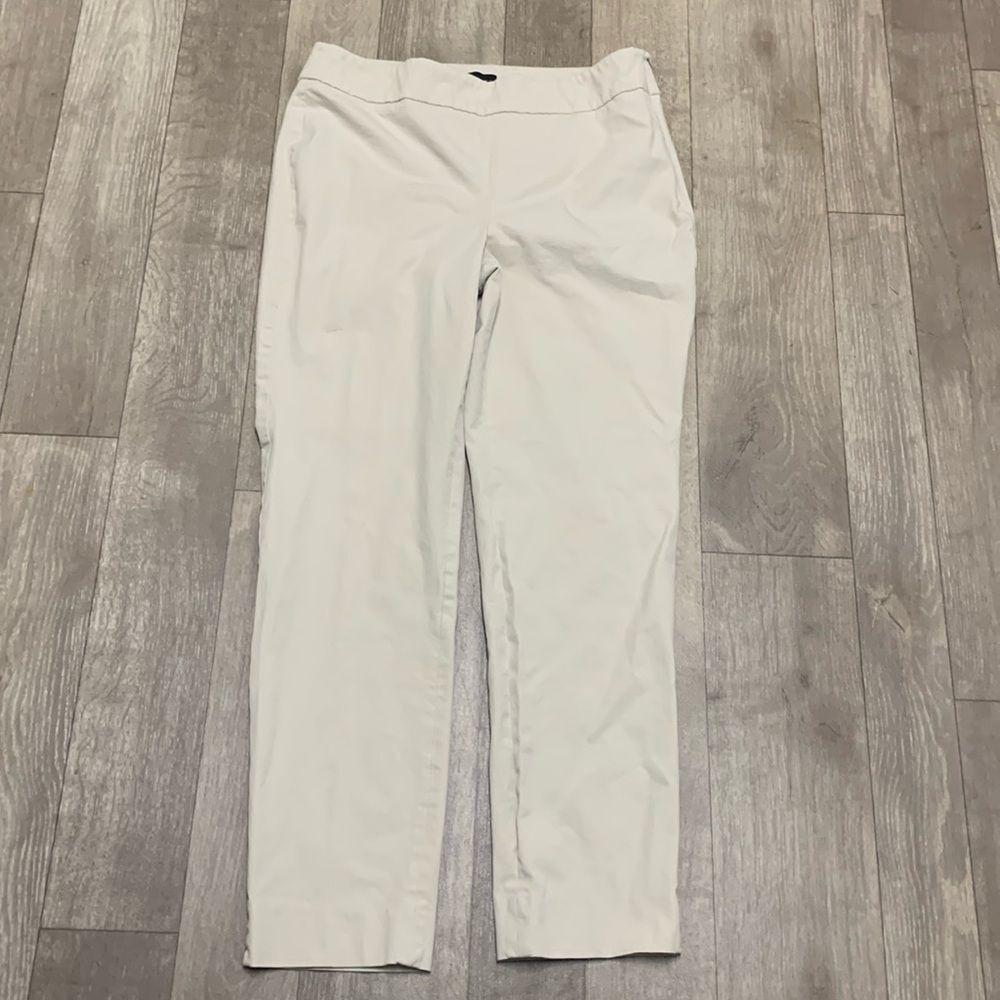 Talbots Cream Ankle Pants